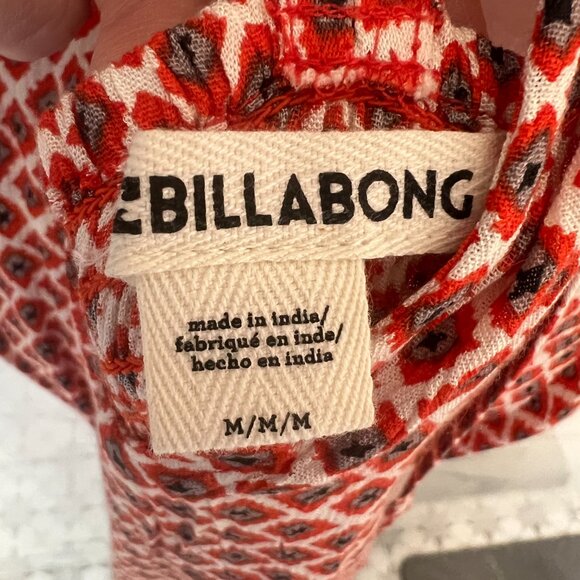 Billabong Sundress, Orange, White, & Gray Diamond Pattern, Medium, With Tags - Picture 4 of 4